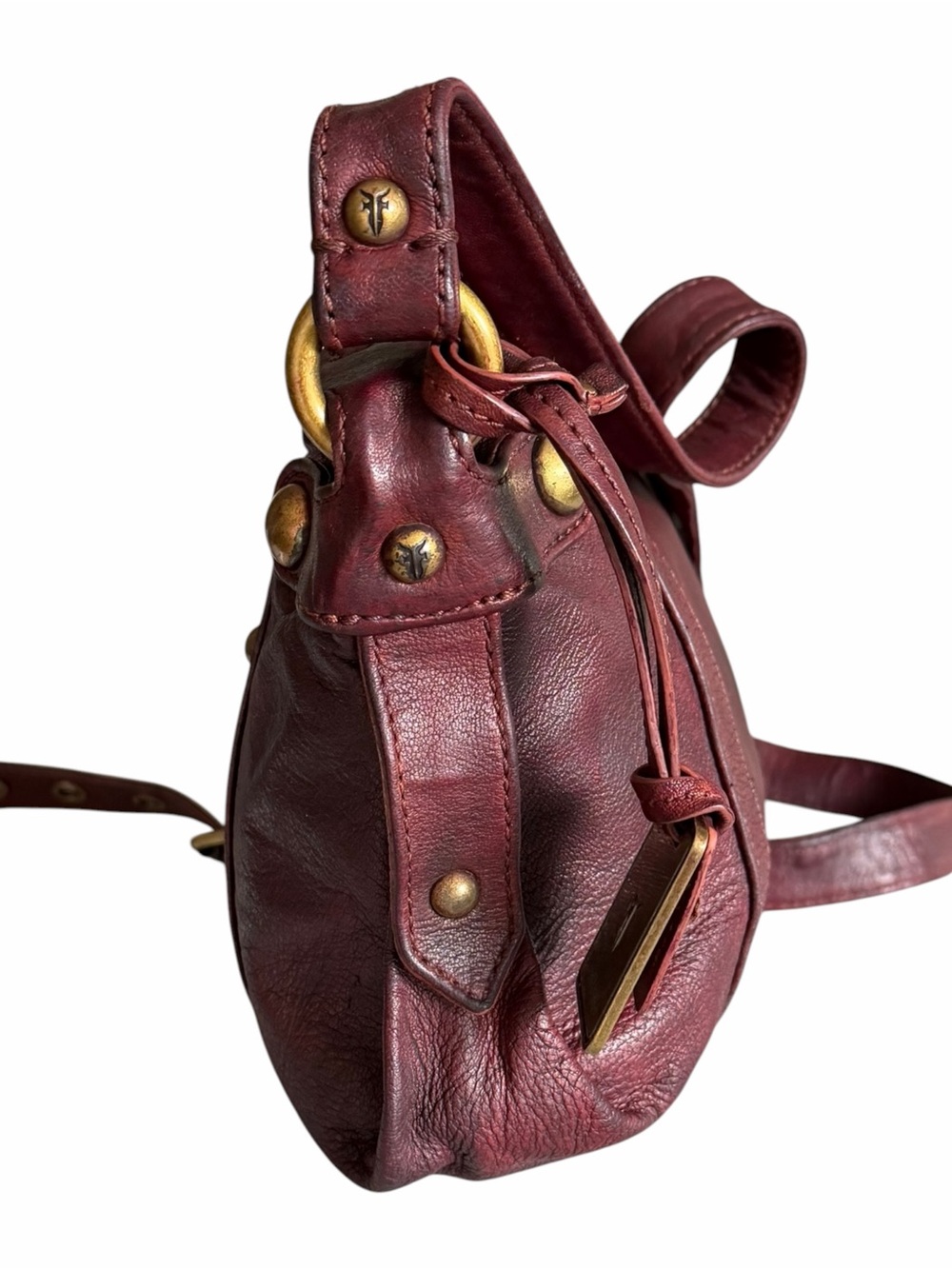 Frye Rivet Leather Shoulder Bag - Picture 4 of 11